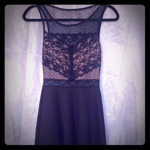 Lacy little black dress